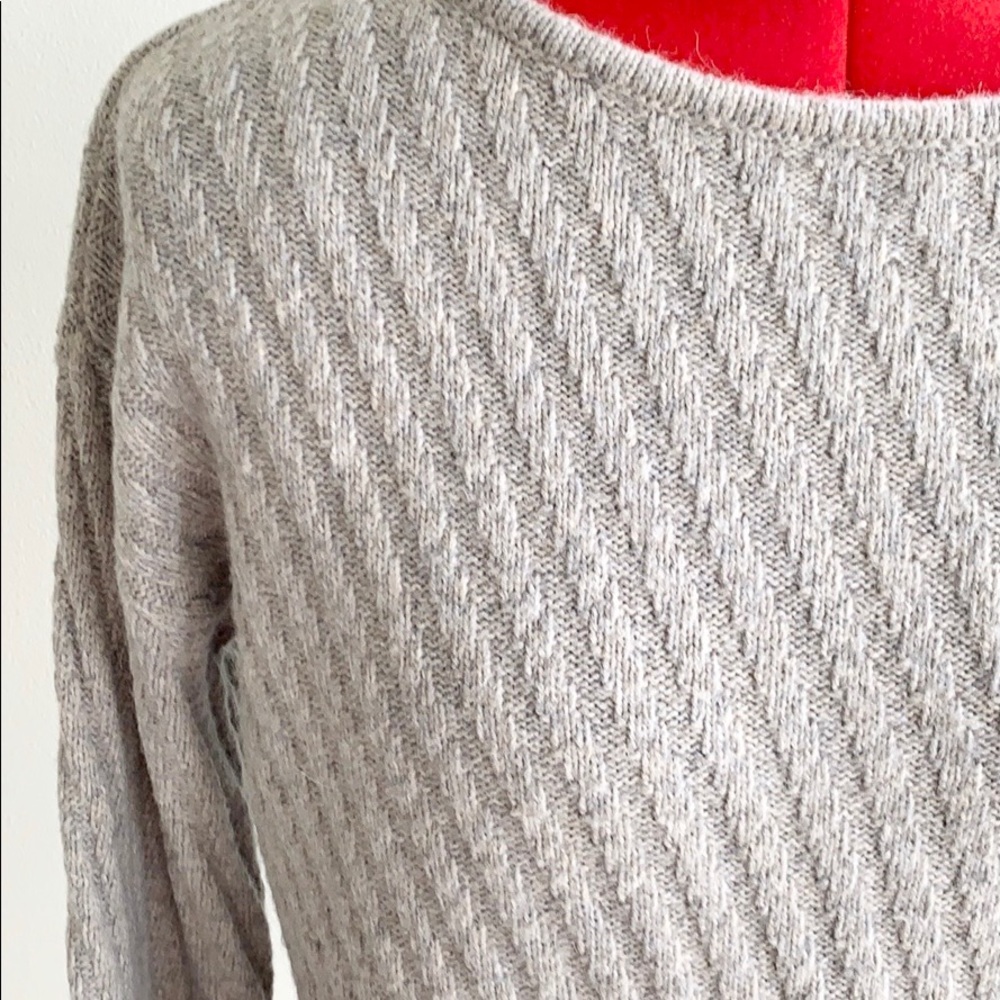 Ann Taylor Ribbed Sweater Grey Size Small - Picture 2 of 8